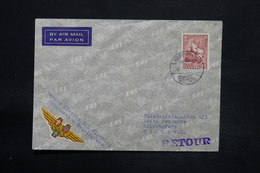 DANEMARK - Enveloppe Par Avion De Copenhague / Helsinki En 1951 , Affranchissement Et Oblitération Plaisants  - L 25278 - Lettres & Documents