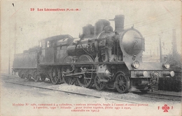 Les Locomotives  -  P.L.M.  -  Machine N° 2985   - Cheminots - Chemin De Fer - Equipo