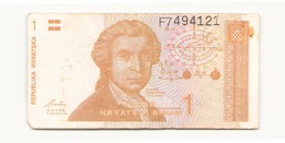 Croatie 1991 Billet De 1 Dinar - Slowenien