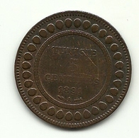 1891 - Tunisia 5 Centimes - Tunisia