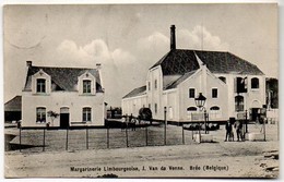 Bree Margarinerie Limbourgeoise J.Van De Venne Animatie Paard En Kar Biervaten 1913 (prix Beurre) Usine - Bree