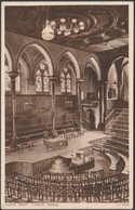 Speech Room, Harrow School, Middlesex, 1934 - Valentine's Postcard - Middlesex