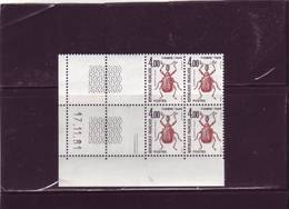 TIMBRE TAXE N°108 - 4,00F INSECTE - 17.11.1981 - (2 Traits) - Portomarken