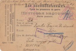 PRISONER OF WAR CORRESPONDENCE, CENSORED 1520, POSTCARD SENT TO HUNGARY, 1917, RUSSIA - Covers & Documents