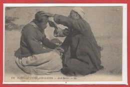 METIERS - BARBIER - Egyptian Types And Scenes - Arab Barber - Kunsthandwerk