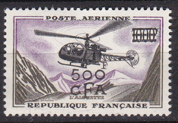 Réunion Surchargés Cfa Alouette Poste Aérienne N°57 Neuf** - Luftpost