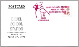 Deuel School - CARDINAL - CARDINALIDAE. Brandt SD 1996 - Mechanical Postmarks (Advertisement)