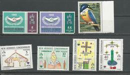 NOUVELLES HEBRIDES Scott A110-111, A223, A272-275 Yvert 225-226, 469, 571-574 (7) **  5,00 $ 1965-79 - Neufs