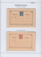 CUBA SPAIN COLONIAL POSTAL STATIONERY COLLECTION 1878-1898. EDIFIL ALBUM. HIGHT VALUE CATALOGE. - Colecciones & Series