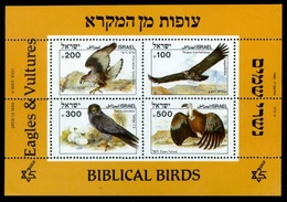 1985	Israel	986-989/B27	Biblical Birds, = 1985 Biblical Birds		12,00 € - Gebruikt (met Tabs)
