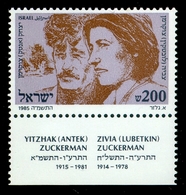 1985	Israel	996	Zivia (Lubetkin) Zuckerman; Yitzhak (Antek) Zuckerman		1,20 € - Gebruikt (met Tabs)