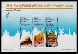 1985	Israel	997-99/B28	World Stamp Exhibition Tel Aviv Israphil 85		6,00 € - Usati (con Tab)