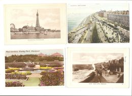 4 FOUR OLD POSTCARDS OF BLACKPOOL LANCASHIRE - Blackpool