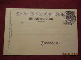 Entier Postal Privé Oblitéré 1909 - Privé Postkaarten - Gebruikt