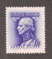 Slovakia 1943,Andrej Hlinka,Scott # 83,XF MNH** (MB-9) - Nuevos