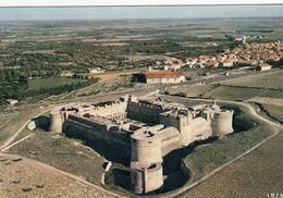 Cp , 66 , SALSES-le-CHÂTEAU , Le Château-fort Vu Du Ciel, Spécimen De L'architecture Espagnole Du XVe S. - Salses