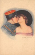 ILLUSTRATEUR  NANNI  COUPLE - BAISER  MILITAIRE SERIE 338 - Nanni