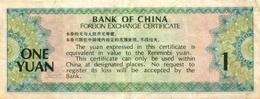Delcampe - BILLET CHINA - BANK OF CHINA - ONE YUAN - Chine