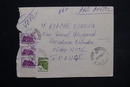 HONGRIE - Enveloppe De Buzau Pour La France En 1994 , Affranchissement Recto Et Verso ( Bloc) - L 25474 - Brieven En Documenten