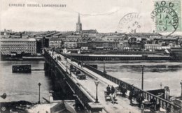 CPA  IRLANDE DU NORD---CARLISLE BRIDGE, LONDONDERRY---1909 - Londonderry