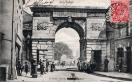 CPA   IRLANDE DU NORD---LONDONDERRY---BISHOP GATE---1909 - Londonderry