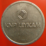 KB245-2 - KNP LEYKAM - Kon Ned Papierfabrieken - Maastricht - WM 22.5mm - Koffie Machine Penning - Coffee Machine Token - Firma's