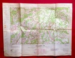 TOPOGRAPHISCHE KARTE 1/100.000 SCHLEIDEN ©1955 PRUM MAYEN DAUN MANDERFELD DAHLEM ADENAU HILLESHEIM ULMEN GEROLSTEIN S457 - Schleiden