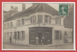 COMMERCE --  CARTE PHOTO - RARE - Café - Epicerie  Buvette - Compiegne ? - Cafes