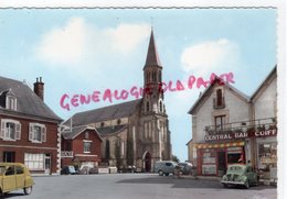 87 - ST SAINT SULPICE LES FEUILLES- L' EGLISE SAINT SULPICE-CENTRAL BAR COIFFURE-   - HAUTE VIENNE - Saint Sulpice Les Feuilles