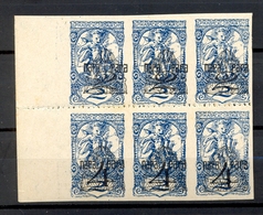 SLOVENIA - Newspaper Stamp, Vertical Pairs 2 And 4 Vinara In Block Of 6, MNH / 2 Scans - Eslovenia