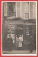 COMMERCE --  CARTE PHOTO - RARE - Restaurant - - Cafes