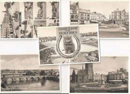 FIVE UNUSED POSTCARDS Of DUMFRIES SCOTLAND - Dumfriesshire