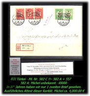 TURKEY ,EARLY OTTOMAN SPECIALIZED FOR SPECIALIST, SEE..Mi. Nr. 582 C II Auf Brief - Lettres & Documents