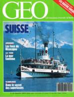 Geo  N°103  Sept 1987  Suisse Lac Tchad Ile De Gough Nicaragua 1987 Laser Mangeurs D'Insectes Liverpool - Géographie