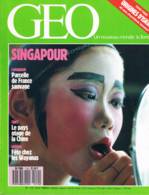 Geo  N°110  Avril 1998  Singapour Tibet 1988 Buffon Pasteurs Superstars Camargue Wayanas Genèse D'Israel - Géographie