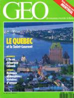 Geo  N°158  Avril 1992  Le Saint Laurent Surma Hommes Et Dauphins Ecureuils De L'Onf Hispaniola Pollution Est Allemande - Géographie