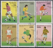 CONGO 1444-1449,used,football - Usati