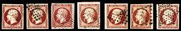 O 80c Empire, 7 Exemplaires Choisis Avec Nuances. SUP (certificat)  Qualité: O - 1853-1860 Napoléon III.