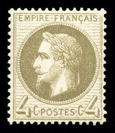 ** N°27Ba, 4c Gris-foncé, Fraîcheur Postale, Bon Centrage. SUP (certificat)  Qualité: ** - 1863-1870 Napoléon III. Laure