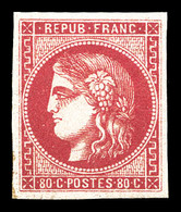 * N°49a, 80c Rose Clair. TTB (certificat)  Qualité: *  Cote: 725 Euros - 1870 Ausgabe Bordeaux