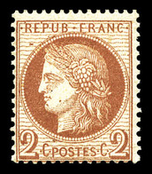 ** N°51, 2c Rouge-brun, Frais. TB  Qualité: ** - 1871-1875 Cérès