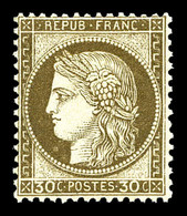 ** N°56, 30c Brun, Fraîcheur Postale, Bon Centrage. SUP (certificat)  Qualité: ** - 1871-1875 Cérès
