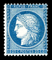 ** N°60A, 25c Bleu Type I. TTB  Qualité: ** - 1871-1875 Cérès