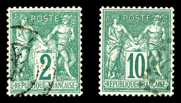 O N°62 Et 76, Les 2 Valeurs TTB  Qualité: O  Cote: 665 Euros - 1876-1878 Sage (Type I)