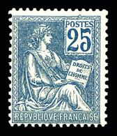 ** N°118, 25c Bleu Type II. TB (signé Calves)  Qualité: **  Cote: 550 Euros - 1900-02 Mouchon
