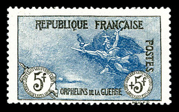 * N°155, Orphelins, 5F +5F Noir Et Bleu, Frais, TB (certificats)  Qualité: *  Cote: 2100 Euros - 1900-02 Mouchon