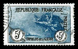 O N°155, Orphelins, 5F +5F Noir Et Bleu, Très Bon Centrage, TB (certificat)  Qualité: O  Cote: 2625 Euros - 1900-02 Mouchon