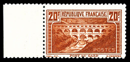 ** N°262B, Pont Du Gard, 20F Chaudron Clair Dentelé 11, Bord De Feuille Latéral. SUP (certificat)   Qualité: **  Cote: 2 - 1900-02 Mouchon