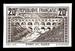 * N°262, Pont Du Gard, épreuve De Couleur: 20F BRUN Non Dentelé, SUPERBE Et R.R.R. (certificat)  Qualité: * - 1900-02 Mouchon