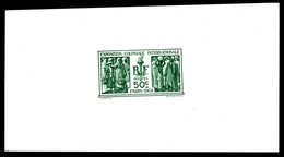 ** N°274A, (N° Maury), NON EMIS, Exposition Coloniale De 1937, 50c Vert Sur Feuillet Non-dentelé, Très Jolie Pièce (cert - 1900-02 Mouchon